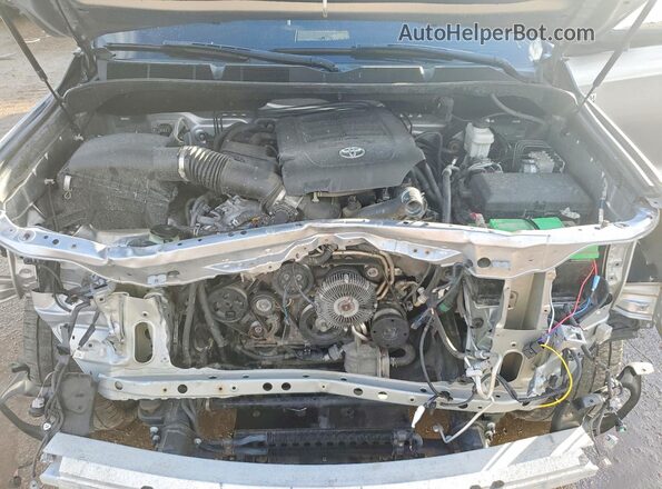 5TFAY5F19MX969335 2021 TOYOTA TUNDRA Silver Widok wnętrza z tyłu