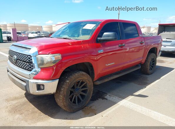 5TFDY5F17MX005099 2021 TOYOTA TUNDRA Red წინა მარცხენა ხედი სამი მეოთხედიდან