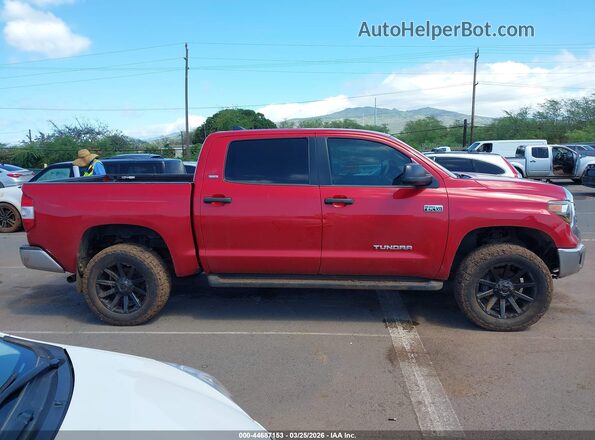 5TFDY5F17MX005099 2021 TOYOTA TUNDRA Red უკანა სალონის ხედი