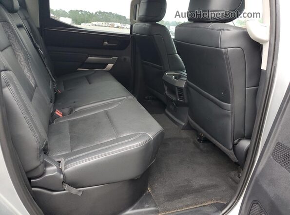 5TFLA5AB2NX002189 2022 TOYOTA TUNDRA Silver Rear seats view