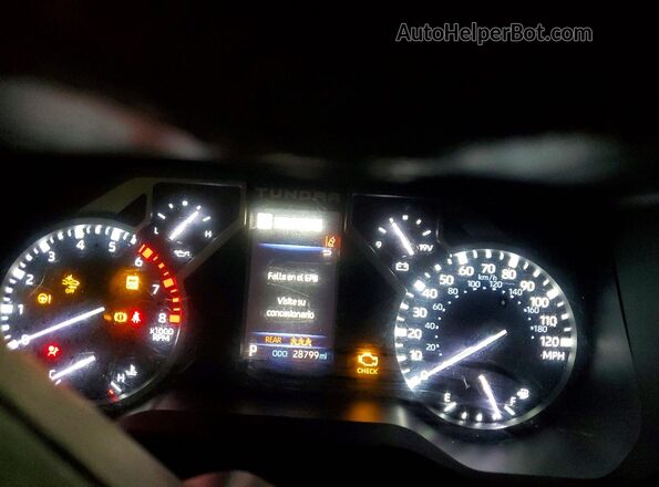 5TFLA5DB6NX041850 2022 TOYOTA TUNDRA Зеленый Вид щитка приборов