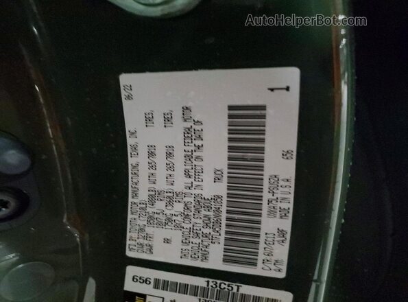 5TFLA5DB6NX041850 2022 TOYOTA TUNDRA Зеленый Вид подкапотного пространства