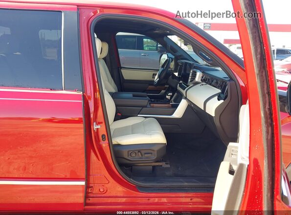 5TFMC5DB0RX042903 2024 TOYOTA TUNDRA HYBRID Red Вид салону спереду