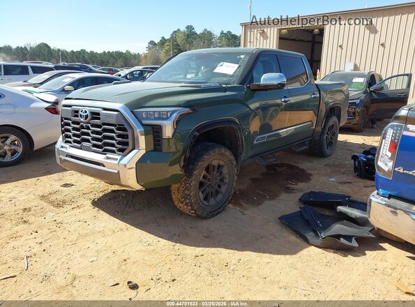 5TFMC5DBXPX027242 2023 TOYOTA TUNDRA HYBRID Green წინა მარცხენა ხედი სამი მეოთხედიდან