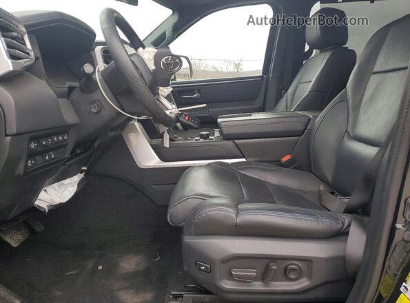 5TFNA5DB5PX086287 2023 TOYOTA TUNDRA Black Front interior view