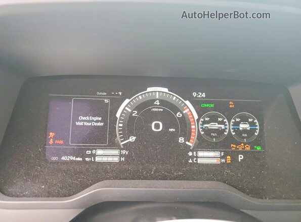 5TFNA5DB5PX086287 2023 TOYOTA TUNDRA Black Instrument cluster view