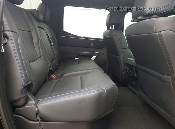 5TFNA5DB5PX086287 2023 TOYOTA TUNDRA Black Rear seats view