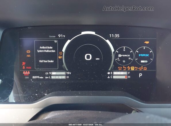 5TFNC5DB9SX108746 2025 TOYOTA TUNDRA HYBRID Red Vista de los asientos traseros