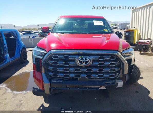 5TFNC5DB9SX108746 2025 TOYOTA TUNDRA HYBRID Red Vista del cuadro de instrumentos