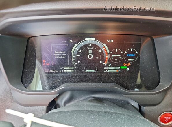 5TFPC5DB7PX027342 2023 TOYOTA LIMITED Orange ხელსაწყოთა პანელის ხედი