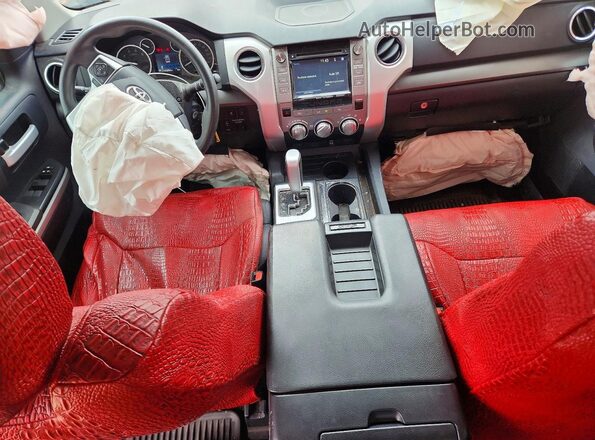 5TFRW5F1XGX199708 2016 TOYOTA TUNDRA Red წინა პანელის ხედი
