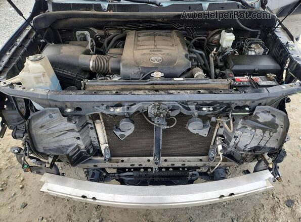 5TFRY5F18MX284827 2021 TOYOTA TUNDRA Black Widok wnętrza z tyłu