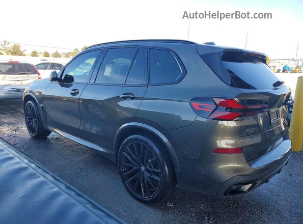 5UX13EU04R9W14687 2024 BMW X5 Green Задня ліва чверть