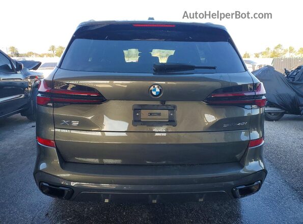 5UX13EU04R9W14687 2024 BMW X5 Green Вид ззаду