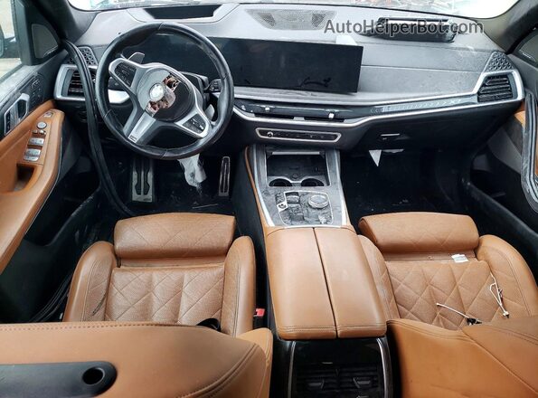 5UX23EM08P9P97044 2023 BMW X7 Brown წინა პანელის ხედი