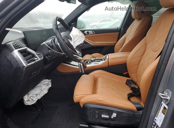 5UX23EU00S9W29598 2025 BMW X5 Gray Vista interior delantera