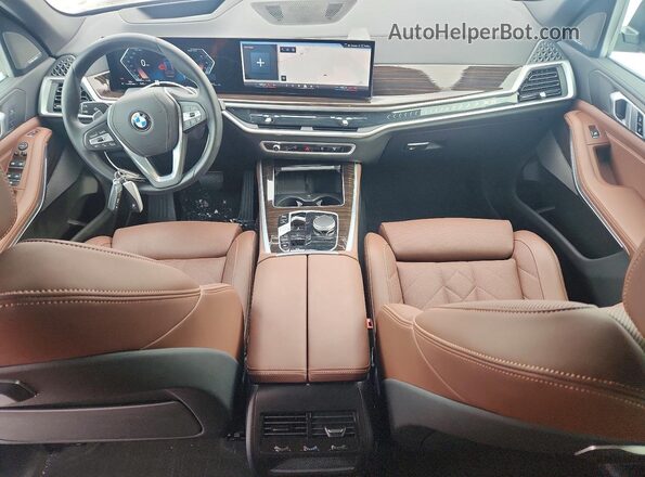 5UX23EU07R9V74397 2024 BMW X5 Purple წინა პანელის ხედი