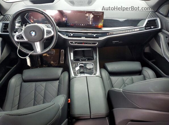 5UX23EU0XR9V97043 2024 BMW X5 Blue წინა პანელის ხედი