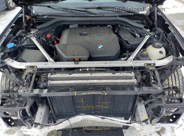 5UX2V1C00L9B76088 2020 BMW X4 Black Engine compartment view