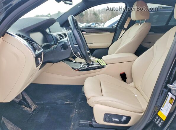 5UX2V1C00L9B76088 2020 BMW X4 Black Front interior view