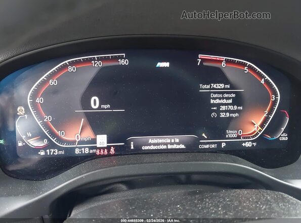 5UX2V1C02L9B79039 2020 BMW X4 Red Вид задніх сидінь