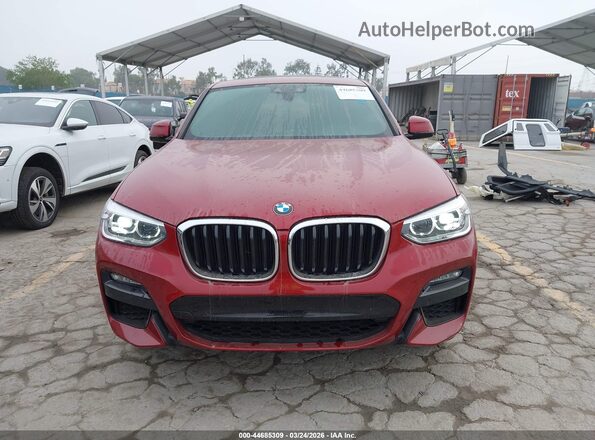 5UX2V1C02L9B79039 2020 BMW X4 Red Вид задньої частини салону