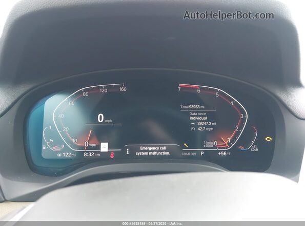 5UX2V1C06M9H19137 2021 BMW X4 White Հետևի նստատեղերի տեսք