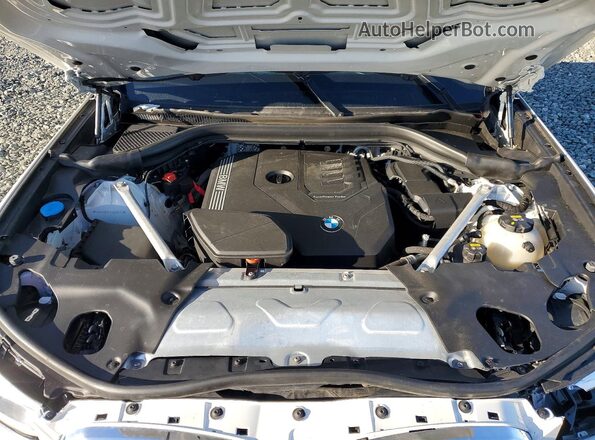 5UX2V1C09M9G15077 2021 BMW X4 White Engine compartment view