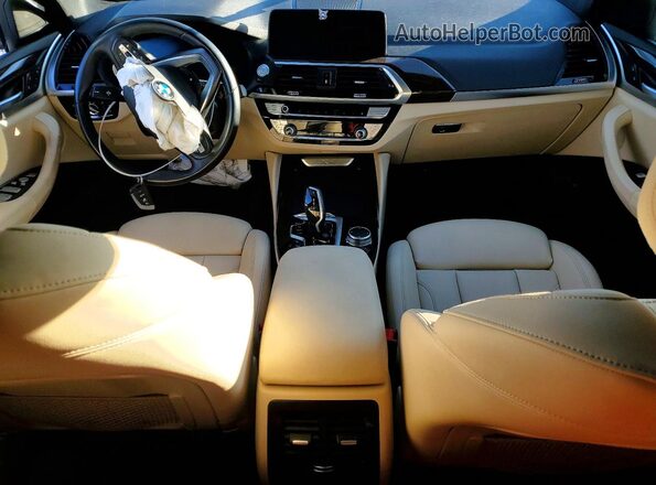 5UX2V1C09M9G15077 2021 BMW X4 White Dashboard view