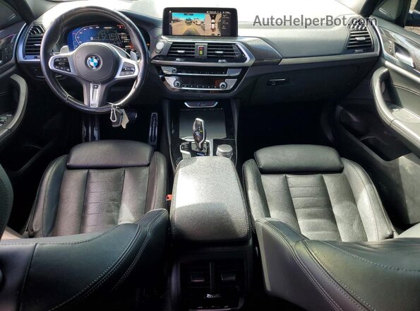 5UX2V5C01M9F26417 2021 BMW X4 Black Widok deski rozdzielczej