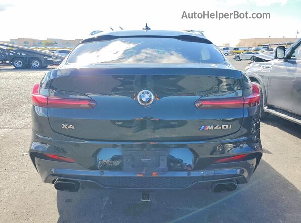 5UX2V5C01M9F26417 2021 BMW X4 Black Widok z tyłu