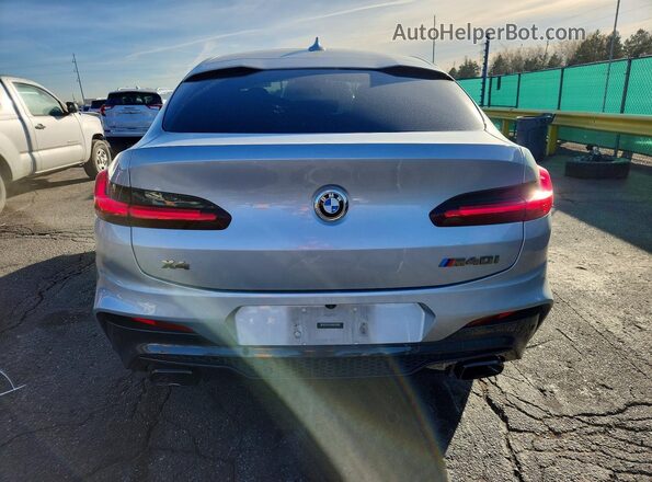 5UX2V5C03L9B17804 2020 BMW X4 Silver Widok z tyłu