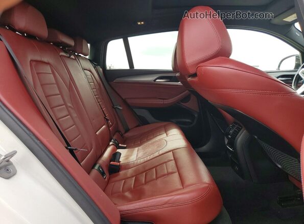 5UX2V5C04M9F93657 2021 BMW X4 Black Vista de los asientos traseros