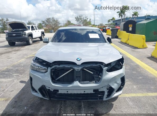 5UX33DT01R9X29946 2024 BMW X4 Gray Vista frontal