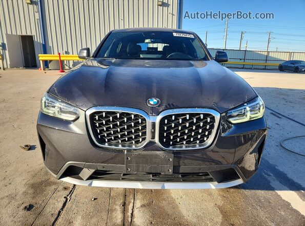 5UX33DT02P9S75252 2023 BMW X4 Charcoal Front view