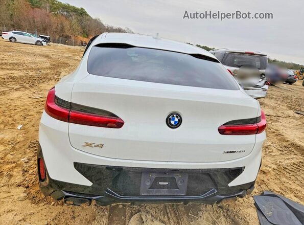 5UX33DT04P9S68934 2023 BMW X4 White Вид ззаду