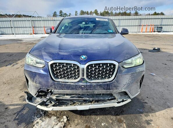 5UX33DT05P9R00825 2023 BMW X4 Blue Vista frontal