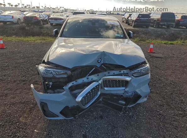 5UX33DT07P9T01831 2023 BMW X4 Gray Vista frontal