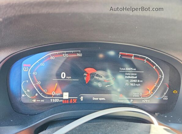 5UX33DT07R9V93371 2024 BMW X4 Черный Вид щитка приборов