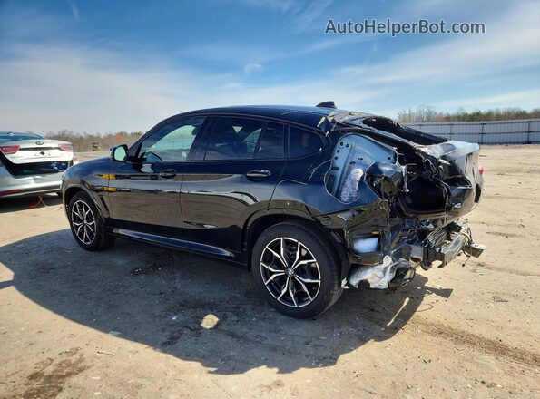 5UX33DT08R9U91447 2024 BMW X4 Черный Задняя левая четверть