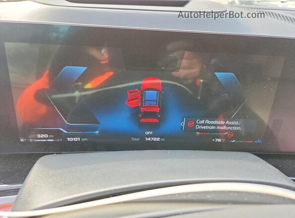 5UX33EM05S9Z32008 2025 BMW X7 Black Вид щитка приладів