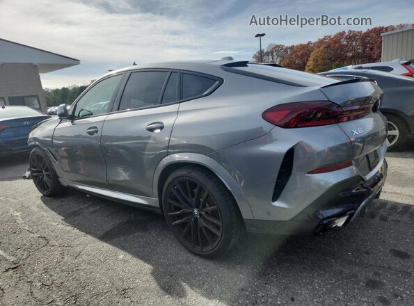 5UX33EX02R9V89213 2024 BMW X6 Gray უკანა მარცხენა