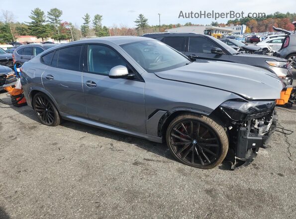 5UX33EX02R9V89213 2024 BMW X6 Gray წინა მარჯვენა