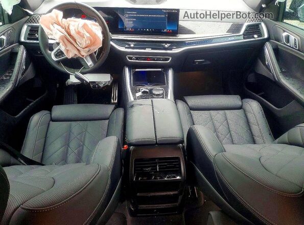 5UX33EX03S9Z08155 2025 BMW X6 Blue Dashboard view