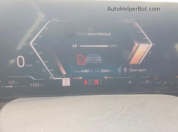 5UX33EX04S9X32183 2025 BMW X6 Gray Vista del cuadro de instrumentos