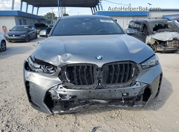 5UX33EX04S9X32183 2025 BMW X6 Gray Vista interior de 360 grados