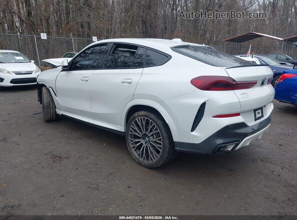 5UX33EX08S9006214 2025 BMW X6 White Trasero izquierdo
