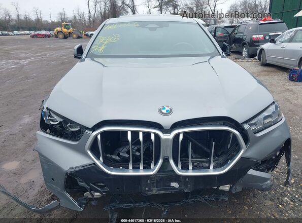 5UX33EX09S9Z28233 2025 BMW X6 Gray წინა პანელის ხედი