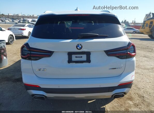 5UX43DP03N9L00123 2022 BMW X3 White 