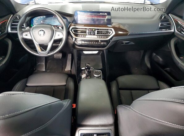 5UX43DP04N9N06258 2022 BMW X3 Blue Vista del salpicadero